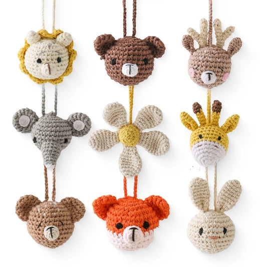 Ring/Pendant Crochet Rattle & Teether for Babies